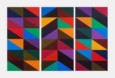 Original Abstract Geometric Paintings by Kenneth Grzesik