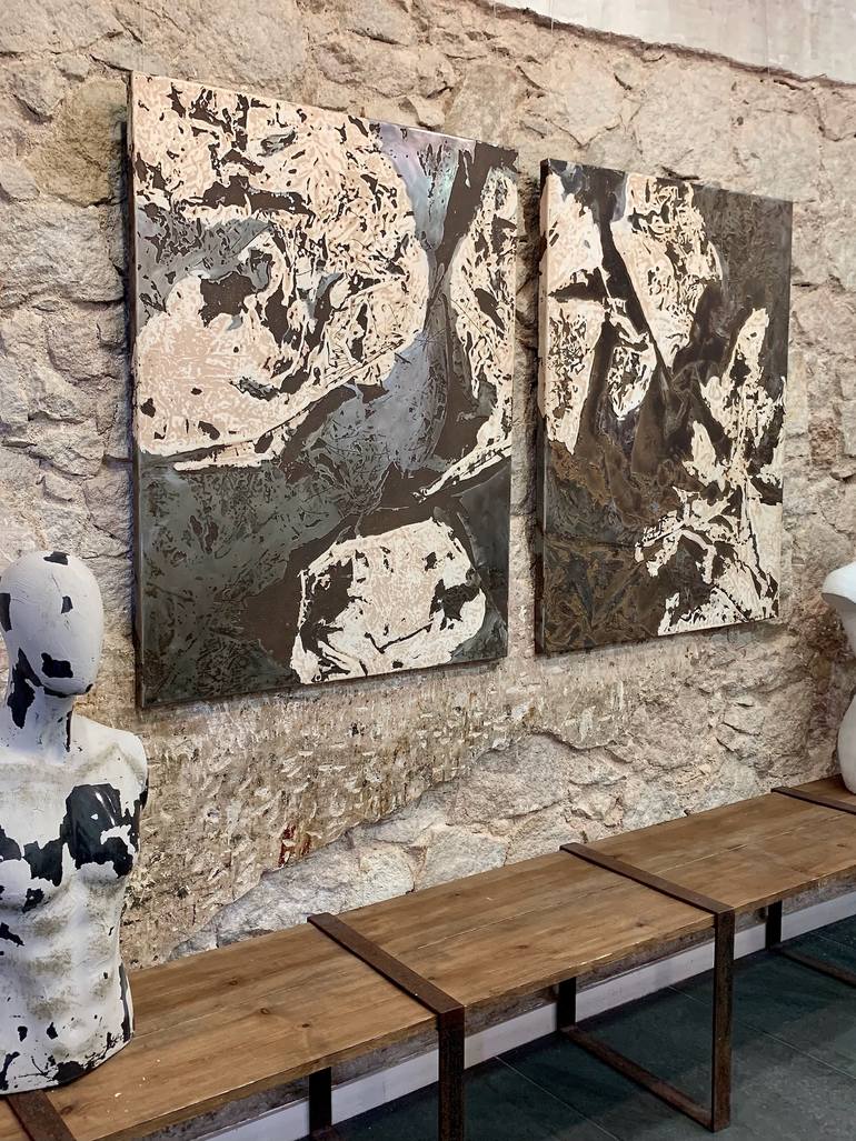 Original Abstract Expressionism Abstract Painting by Clara Rossy