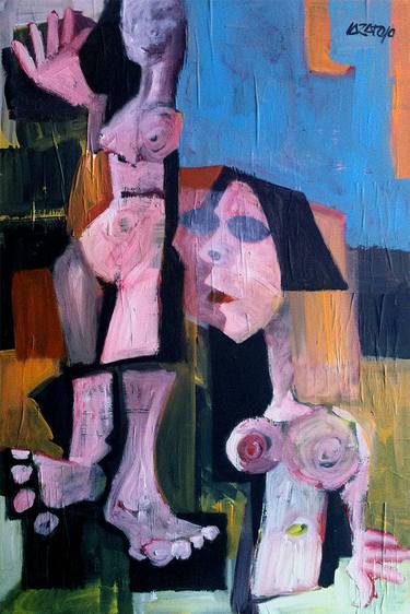 Original Abstract Expressionism Women Paintings by Bruno Varatojo