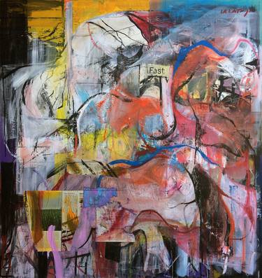 Original Abstract Expressionism People Paintings by Bruno Varatojo