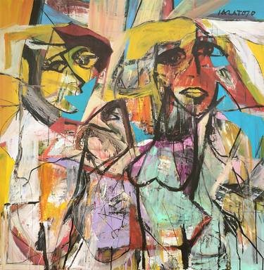 Original Abstract Expressionism People Paintings by Bruno Varatojo