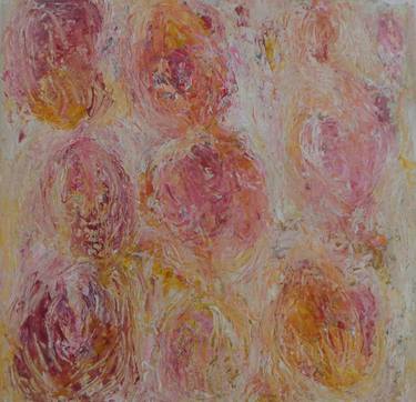 Print of Abstract Floral Paintings by Karin Aherne Jansen