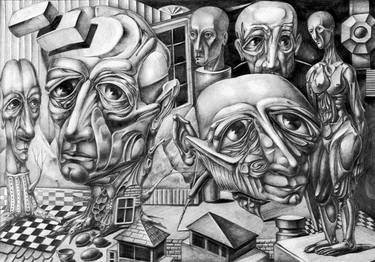 Original Surrealism Fantasy Drawings by Temo D