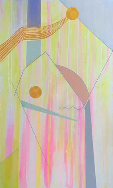 Original Geometric Abstract Paintings by Abol Bahadori