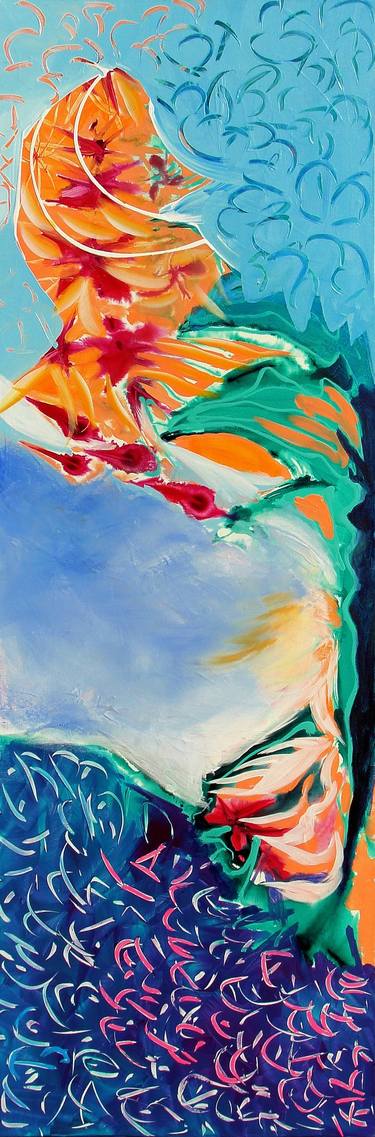 Original Abstract Expressionism Beach Paintings by Abol Bahadori