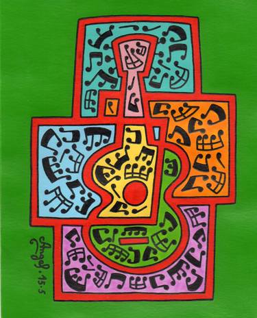 Original Music Painting by Angel Ripoll