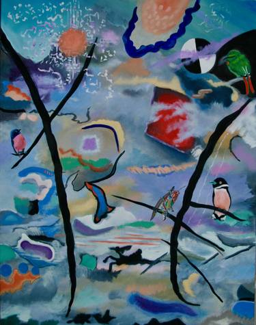 Kandinsky-esque with Birds thumb