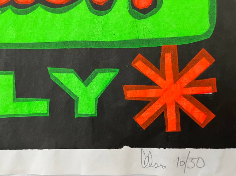 Original Conceptual Love Printmaking by El Celso