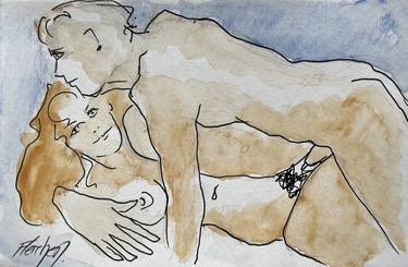 Original Figurative Erotic Drawings by Stewart Fletcher
