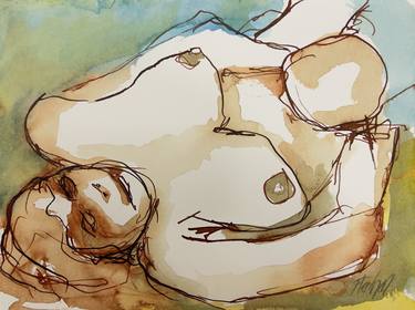 Original Expressionism Erotic Drawings by Stewart Fletcher