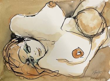 Print of Expressionism Erotic Drawings by Stewart Fletcher