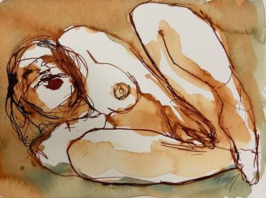 Original Expressionism Erotic Drawings by Stewart Fletcher