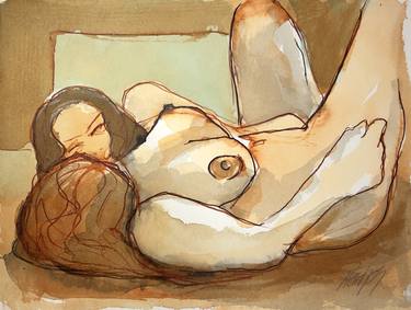 Original Expressionism Erotic Drawings by Stewart Fletcher