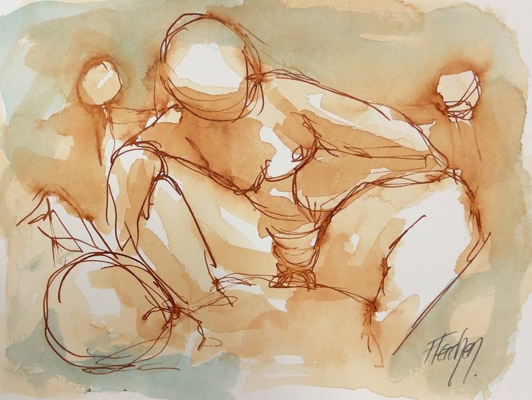Original  Drawing by stewart fletcher