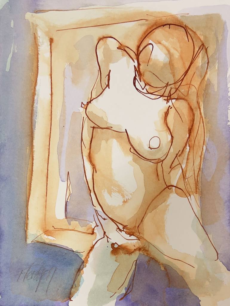Print of Expressionism Erotic Drawings by Stewart Fletcher