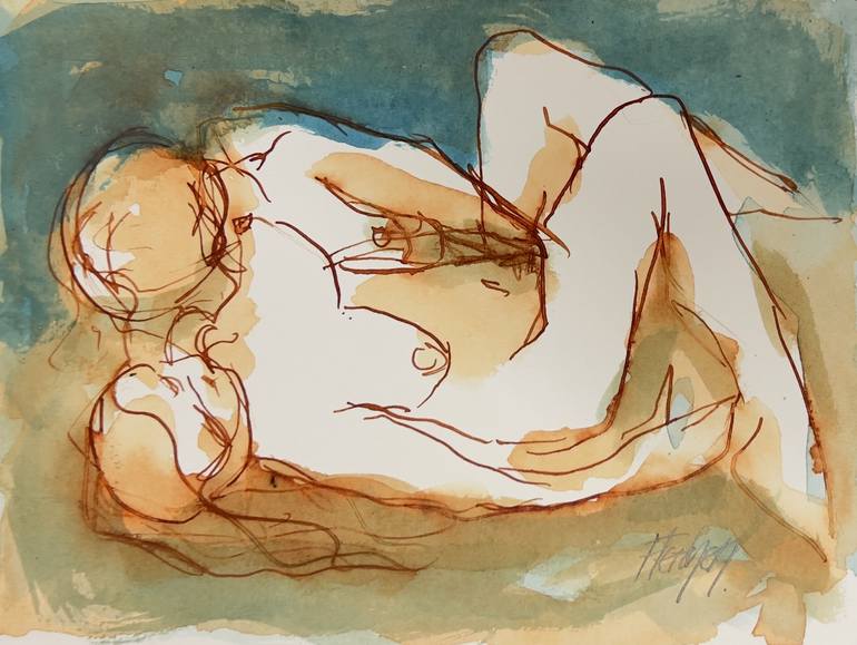 Print of Expressionism Erotic Drawings by Stewart Fletcher