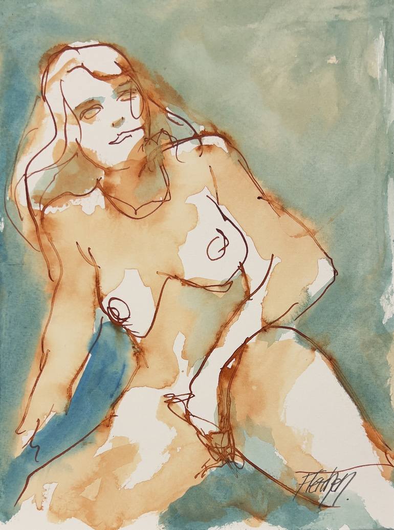 Print of Expressionism Erotic Drawings by Stewart Fletcher