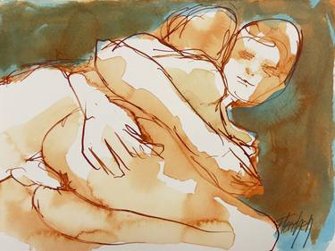 Original Expressionism Erotic Drawings by Stewart Fletcher