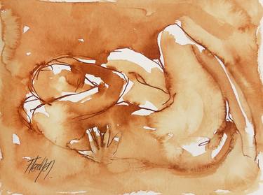 Print of Expressionism Erotic Drawings by Stewart Fletcher