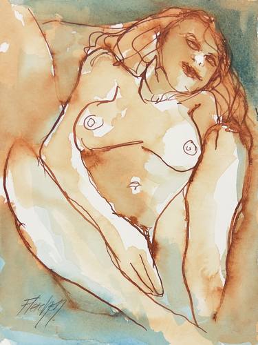 Print of Expressionism Erotic Drawings by Stewart Fletcher