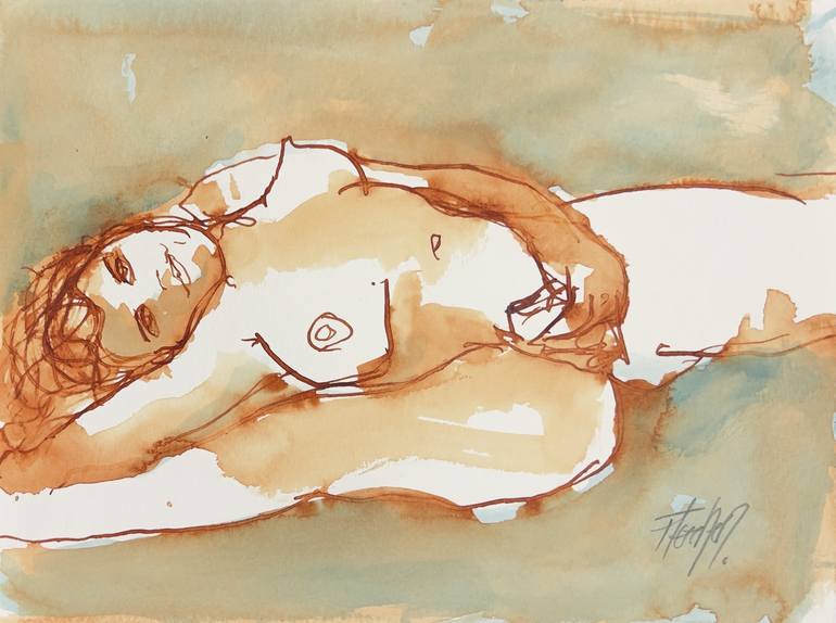 Print of Expressionism Erotic Drawings by Stewart Fletcher