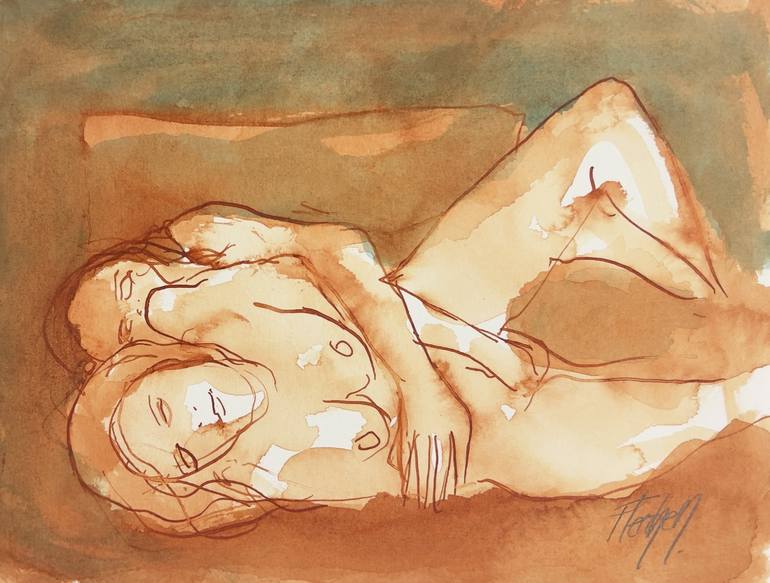 Print of Expressionism Erotic Drawings by Stewart Fletcher