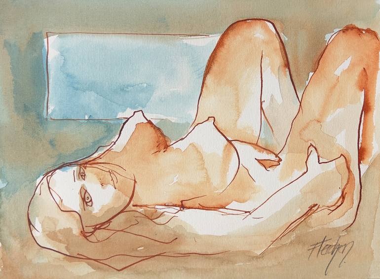 When I just can't wait for you to come home to make love Original Drawing by stewart fletcher