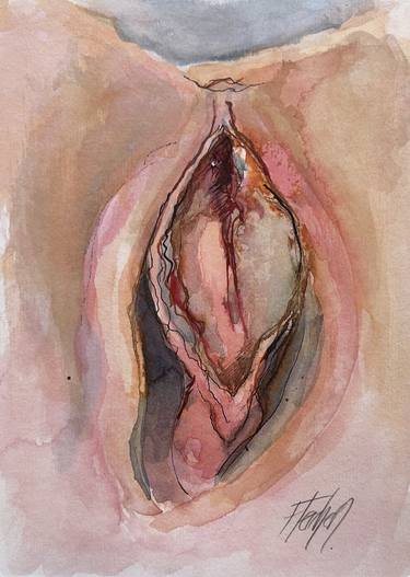 Original Figurative Erotic Drawing by Stewart Fletcher