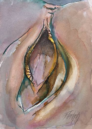 Original Figurative Erotic Drawing by Stewart Fletcher