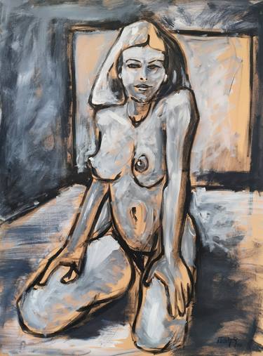 Original Expressionism Nude Paintings by Stewart Fletcher