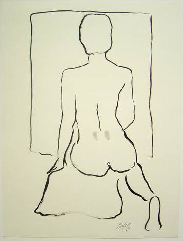 Original Expressionism Nude Drawings by Stewart Fletcher