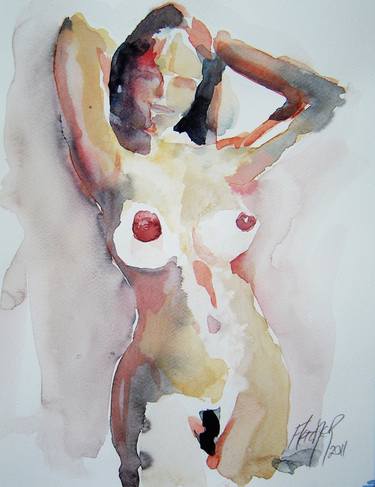 Print of Expressionism Nude Paintings by Stewart Fletcher