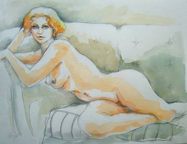 Original Expressionism Nude Drawings by Stewart Fletcher