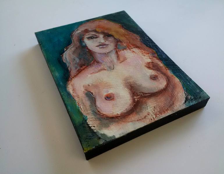 Original Expressionism Nude Painting by Stewart Fletcher