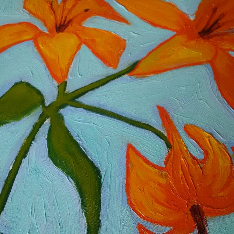 Original Expressionism Floral Painting by Stewart Fletcher