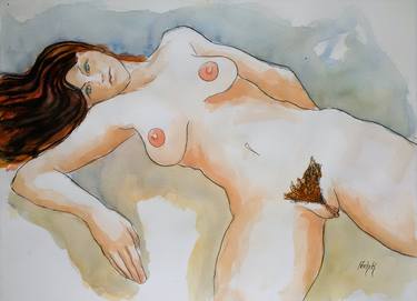 Print of Nude Drawings by Stewart Fletcher