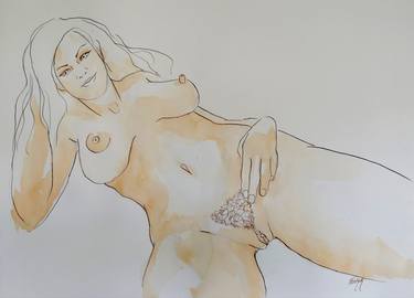 Print of Nude Drawings by Stewart Fletcher