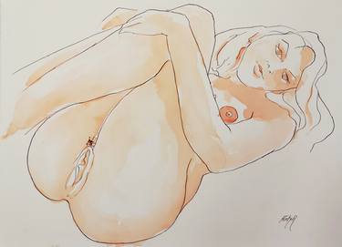 Original Figurative Erotic Drawings by Stewart Fletcher