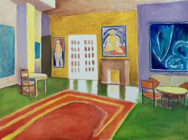 Print of Figurative Interiors Paintings by Stewart Fletcher