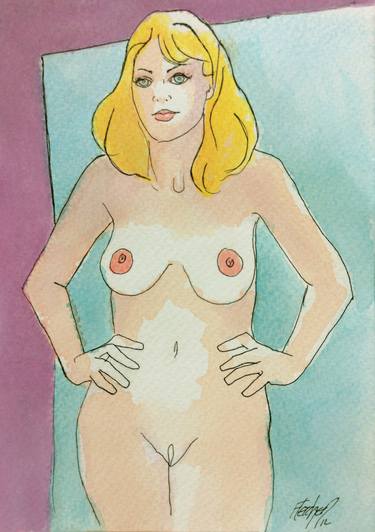 Original Nude Drawings by Stewart Fletcher