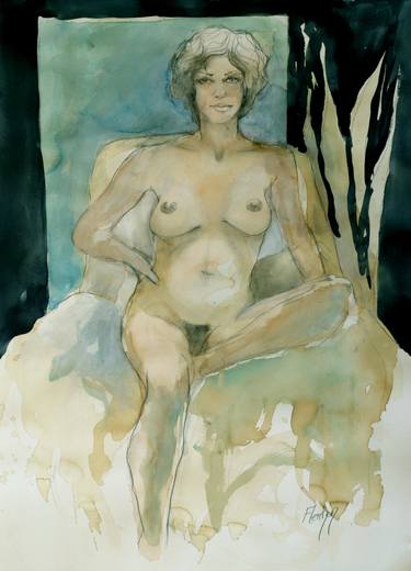 Original Figurative Nude Drawings by Stewart Fletcher