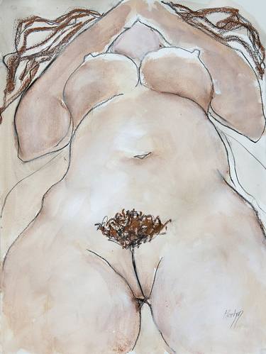 Original Expressionism Erotic Drawings by Stewart Fletcher