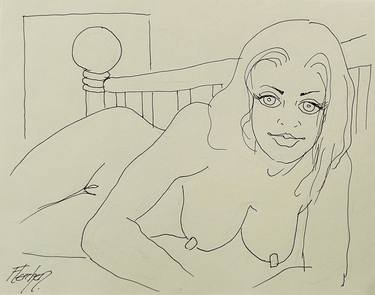 Original Figurative Nude Drawings by Stewart Fletcher