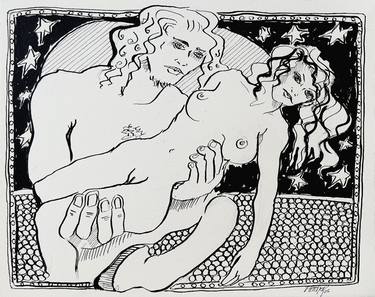 Original Modern Classical mythology Drawings by Stewart Fletcher