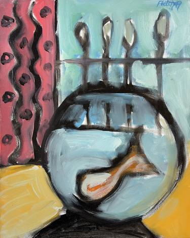 abstract art fish bowls