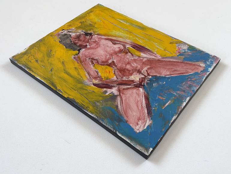 Original Expressionism Nude Painting by Stewart Fletcher