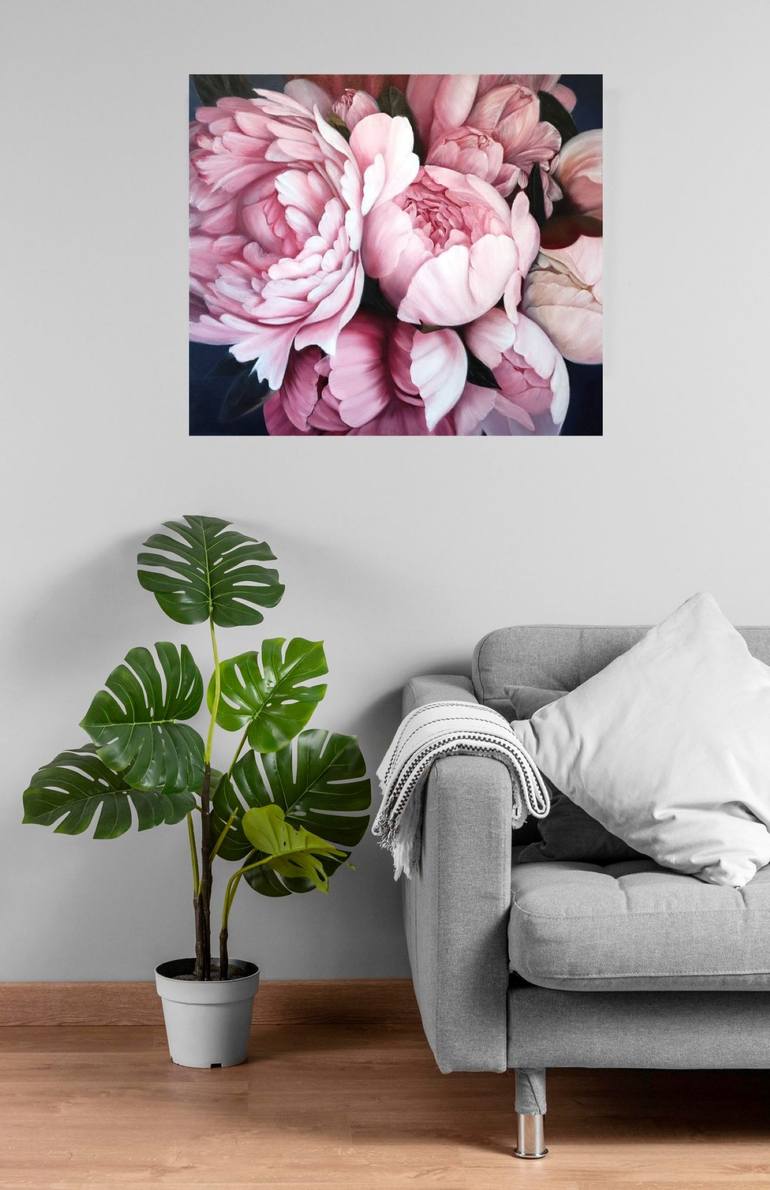 Original Contemporary Floral Painting by Tetyana Levchuk