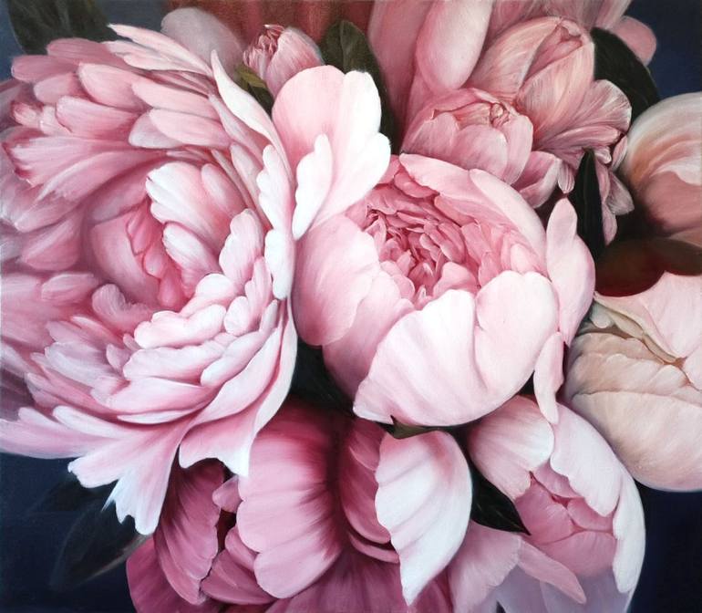 Original Contemporary Floral Painting by Tetyana Levchuk