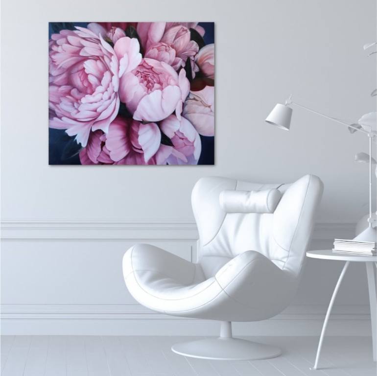 Original Contemporary Floral Painting by Tetyana Levchuk