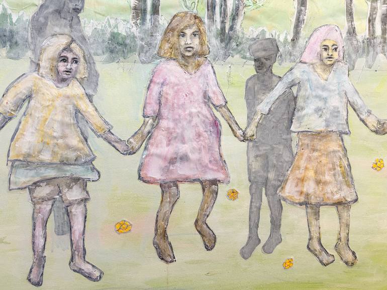 Original Children Painting by Hester van Dapperen